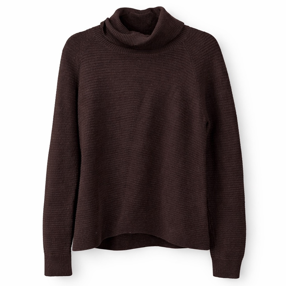 KUHL Cozy Brown Textured Cowl Neck Sweater | Women’s Small